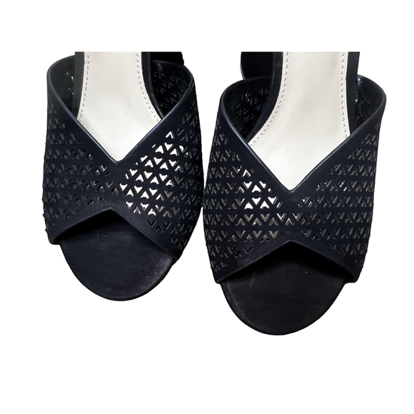 New Women's Vince Camuto Gedda Heels Size 7.5M Black Nubuck - Picture 8 of 12